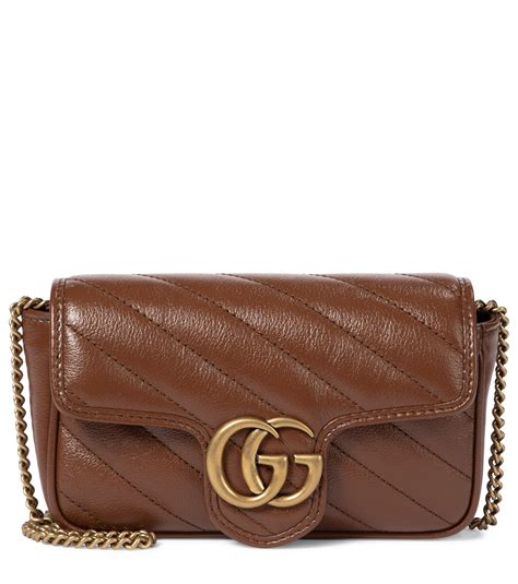 gucci brown marmont|Gucci gg marmont shoulder bag.